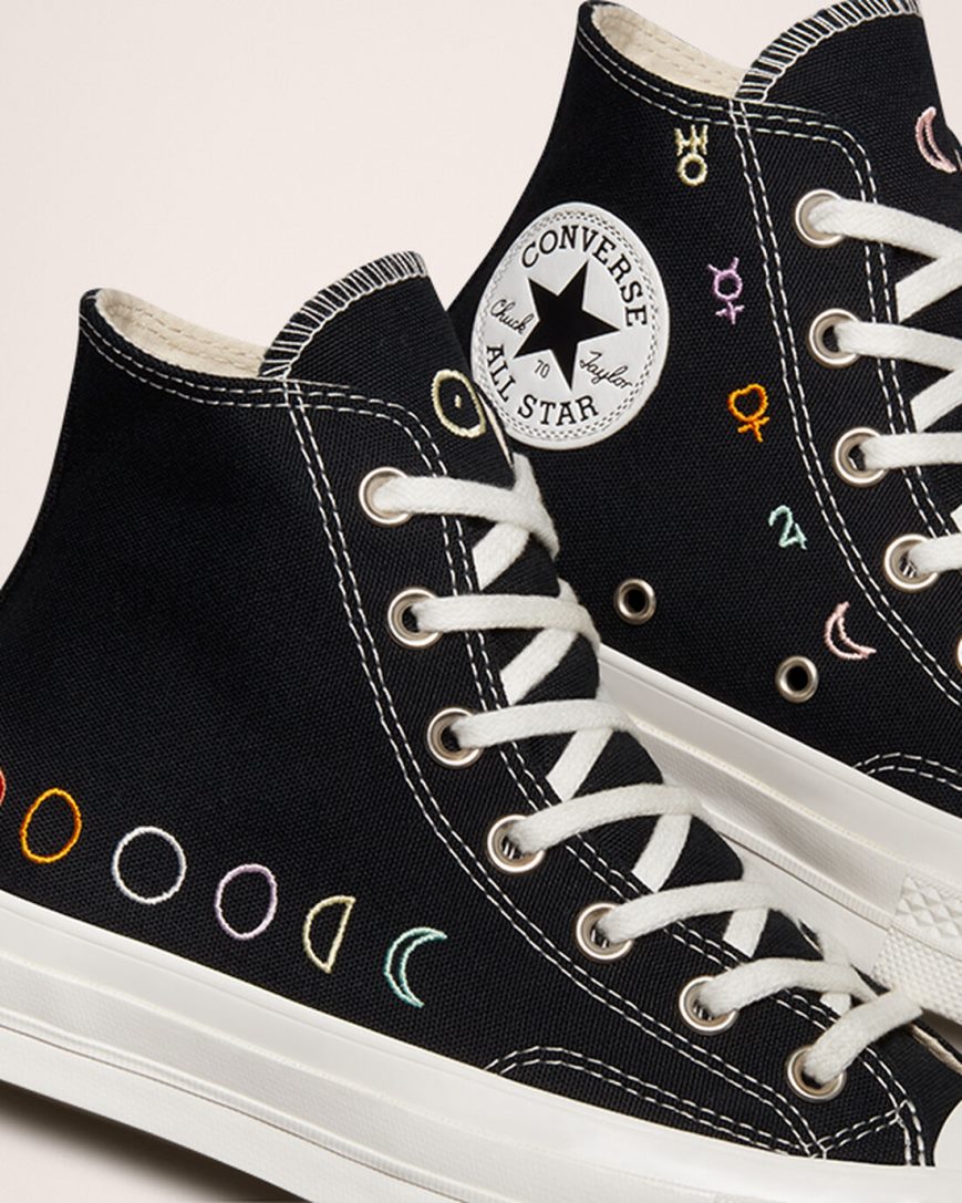 Tenisky Vysoke Converse Chuck 70 Mystic Symbols Damske Čierne Biele | SK P11ZQU3